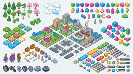 Isometric game asset collection © S.Siam
