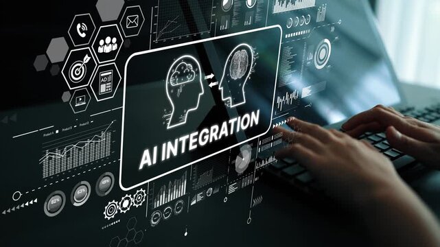 Futuristic Concept of AI Integration with Data Visualization for Business and Technology Applications. Asymptotic smart data analytic.