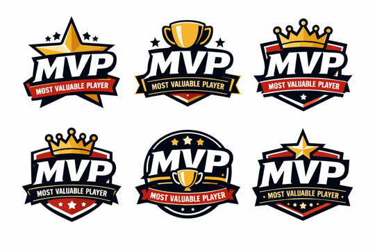 MVP most valuable player logos collection