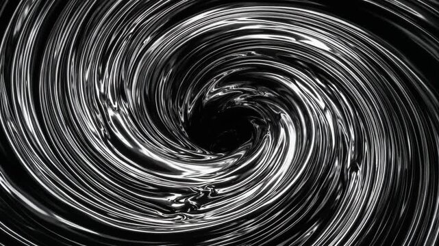 Chrome Vortex Swirl Loop