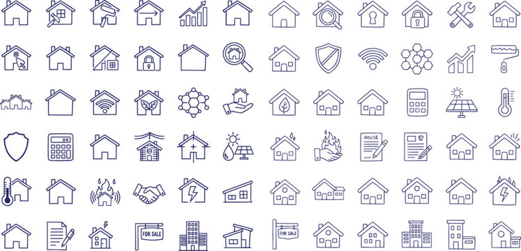 Creative collection of professional agency doodles featuring data analysis