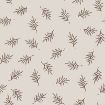 Fresh Sage Folk Botanical Vine Print