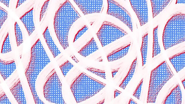 Hand Drawn Tangled Scribble Abstract Background Loop
