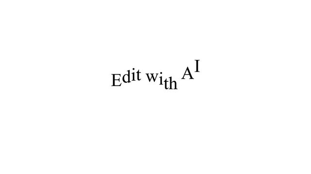edit with ai pencil drawing animation for artificial intelligence design tools creative editing apps and modern technology presentations.