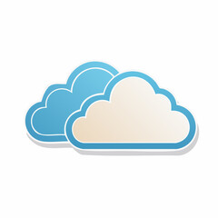 Fototapeta premium Stylized Clouds Icon