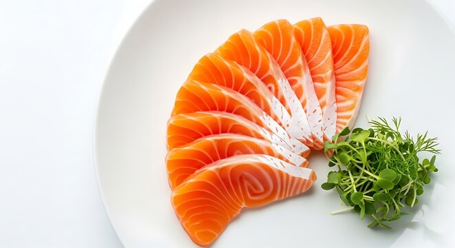 Freshly sliced orange fleshed sweet potato beside dill fronds