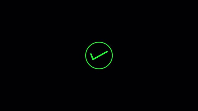 wrong and right password icon animation in 4K animation with alpha channel password with access denied screen and check mark icon animation in transparent background password icon animation