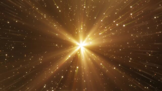 Orange Warm light god rays, sunlight lens flare style vintage. With starry effect. overlay shine spotlight.