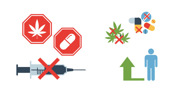 Drug Addiction Concept