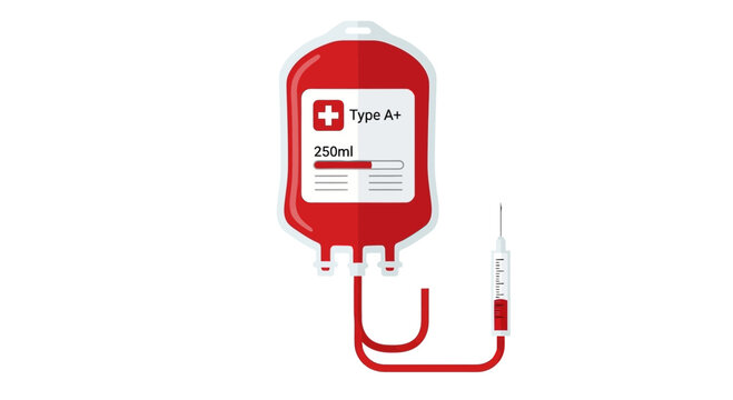 Blood Bag Type A+ 250ml Medical