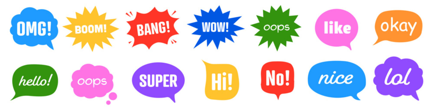 Speech bubble. phrases bubble vector