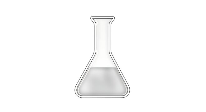 Erlenmeyer flask illustration