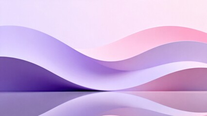 Obraz premium Abstract wavy forms in soft pastel colors
