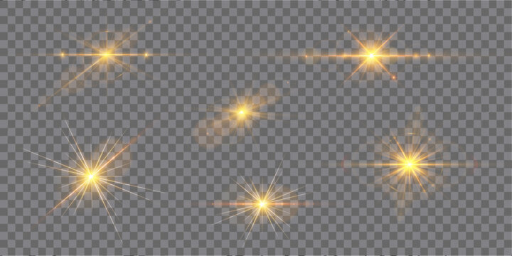 Luxury neon starlight background with radiant gold glow and sparkling sunburst energy effects