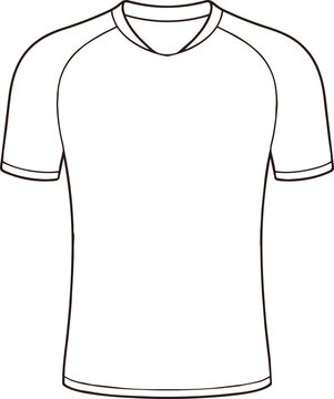 Blank White Sports Jersey Mockup Template Vector