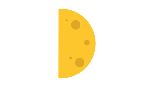 Half Moon Vector Icon Featuring a Precise Crescent Shape in a Minimalist Hand-Drawn Outline Illustration for Modern Celestial Designs and Scalable Night Sky Graphics with Clean Minimal Lines.