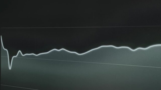 Live waveform graph visualizing data activity