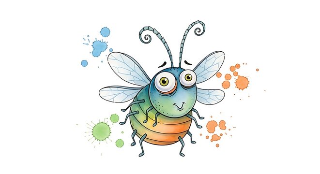 Cartoon bug illustration
