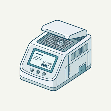 a  PCR machine  biotechnology laboratory equipment icon 