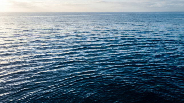 Professional Ocean Surface Layered Ripple Gradients Deep Sapphire Blue Serene Calm Seascape Photography Image