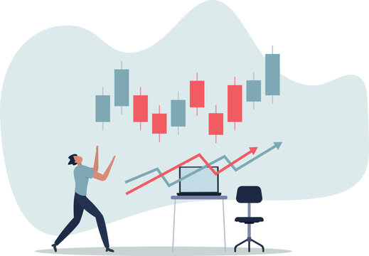 Success online trader, stock market and crypto currency internet trading, earn money from investment technical analysis concept.person's life situation and his activities.