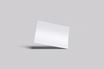 Naklejka premium A5 Landscape Flyer Blank