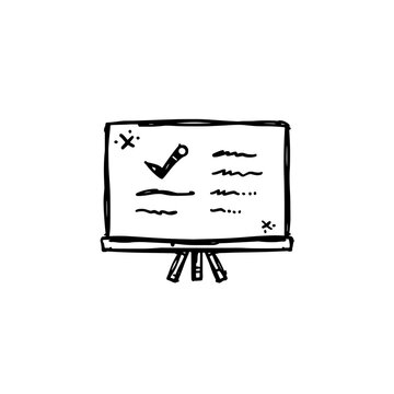 Presentation icon logo design. Teaching presentation sign and symbol. Speaker presentation icon. Business education webinar.