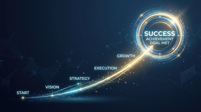 Detailed pathway illustrating structured growth stages with measurable objectives and strategic clarity