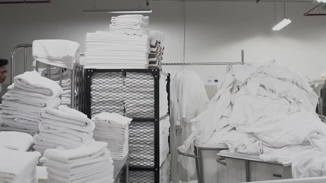 a laundry room on the 5 star hotel
