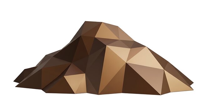 Geometric mountain illustration
