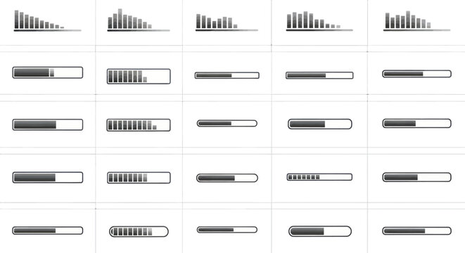 Collection of various loading and progress bars