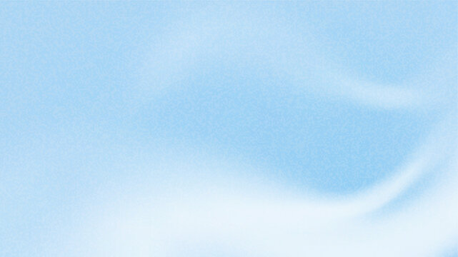 Gradient blue sky cloud background. Cloudy abstract bg. Soft color gradation pattern grain effect. Winter, sky, water, spring gradient. White blur wave on blu watercolor backdrop. Vector illustration