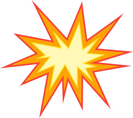 Obraz premium Comic Explode Effect