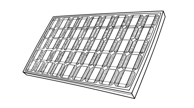 Chocolate bar with multiple rectangular pieces in a grid pattern