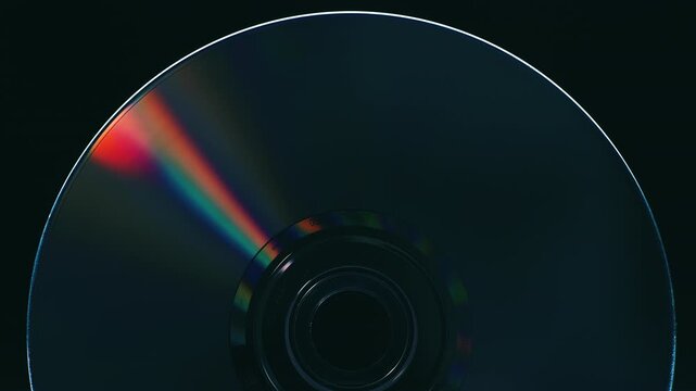 Rainbow light reflecting of a surface of a CD disk