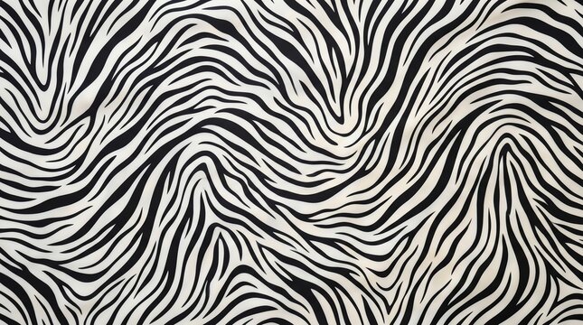 Classic black and white zebra pattern design