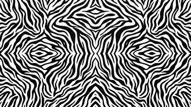 Bold black and white zebra print fabric texture animal skin pattern