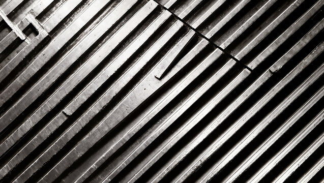 Diagonal Metallic Grid Pattern Textured Abstract Background