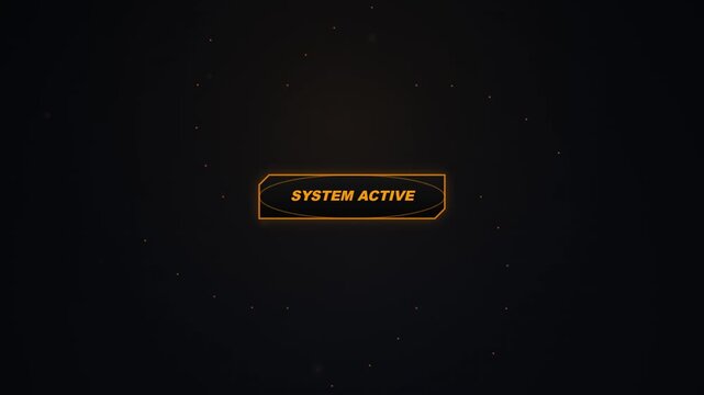 System active button. Suitable for technology websites, software applications, user interfaces, and digital design projects needing a sleek button element.
