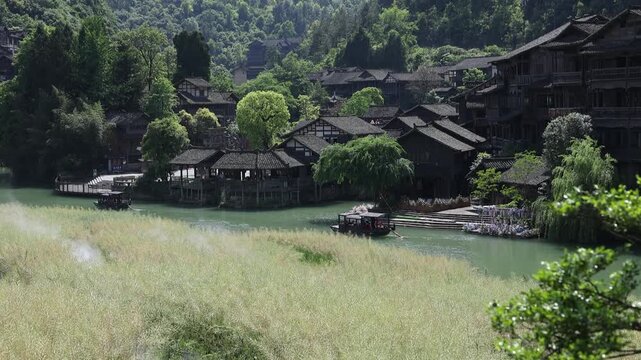 Nestled in the heart of Guizhou, the Wujiangzhe (Wujiang Ferry) Scenic Area offers a breathtaking escape into China&rsquo;s rich cultural tapestry.