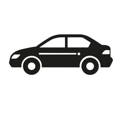 Fototapeta premium car-silhouette-vector-new icon