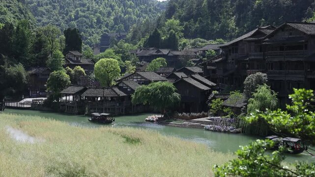 Nestled in the heart of Guizhou, the Wujiangzhe (Wujiang Ferry) Scenic Area offers a breathtaking escape into China&rsquo;s rich cultural tapestry.