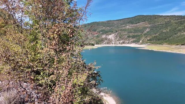 Amazing view of Zavoj Lake (Zavojsko jezero) at Stara Planina Mountain, Serbia