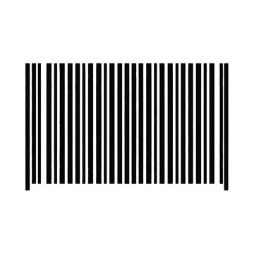 barcode silhouette on white background high quality professional