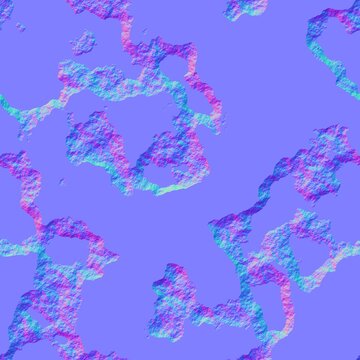 Organic Rock Clumps Normal Map Texture