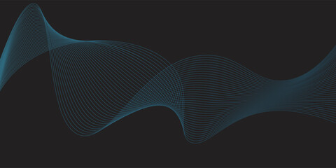 The monochromatic abstract background features soft blue light streaks on a dark gradient field. © ibrahim