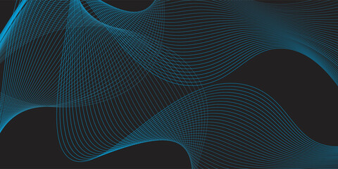 The monochromatic abstract background features soft blue light streaks on a dark gradient field. © ibrahim