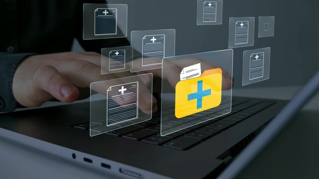 Electronic database and patient documents. Technology for accessing patient history information, medical data storage and healthcare information management.