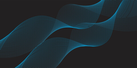 The monochromatic abstract background features soft blue light streaks on a dark gradient field. © ibrahim