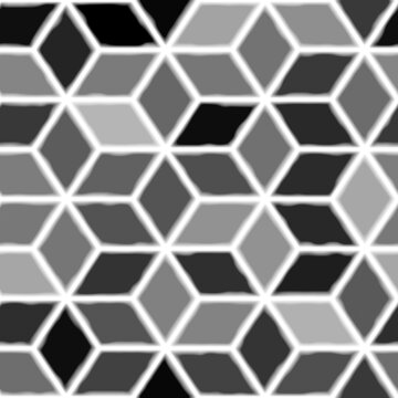 Rhombus Tile Grayscale Displacement Mask